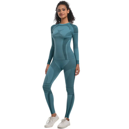2Pc Women Skiwear Yoga Set