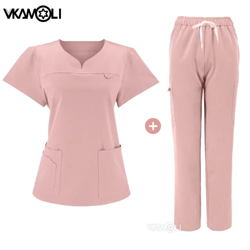NEW Slim fitting elasticity Scrubs sets