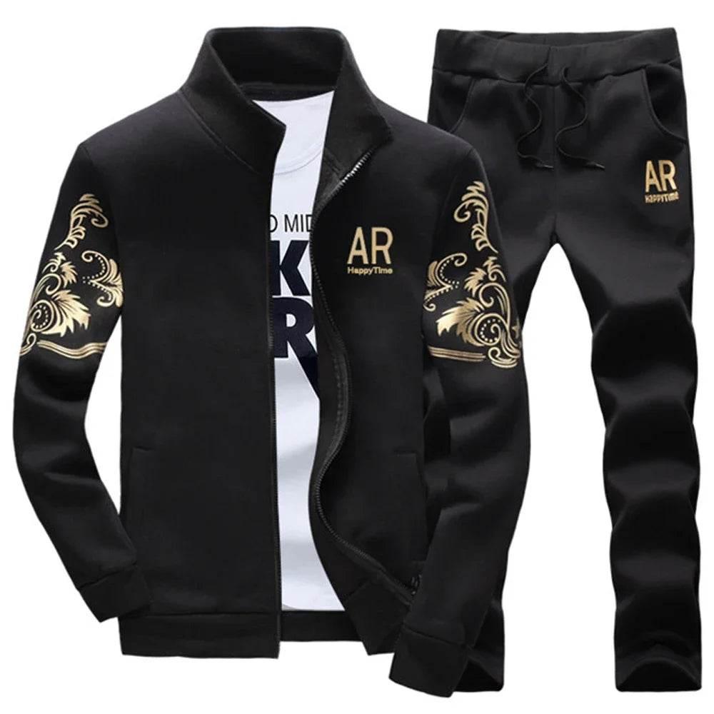 2024 New Men's Tracksuit Fleece Jacket and Sweatpants 2 Piece Set - Empire P.E