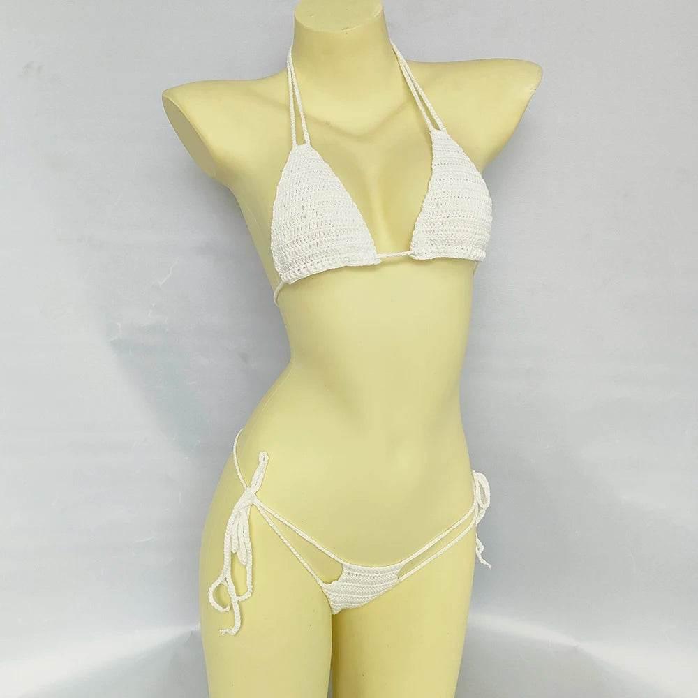 Women Micro Bikini Cotton Thong Swimsuit 2024 Beach Spa Sexy Bikini Set Swimming Suit - Empire P.E