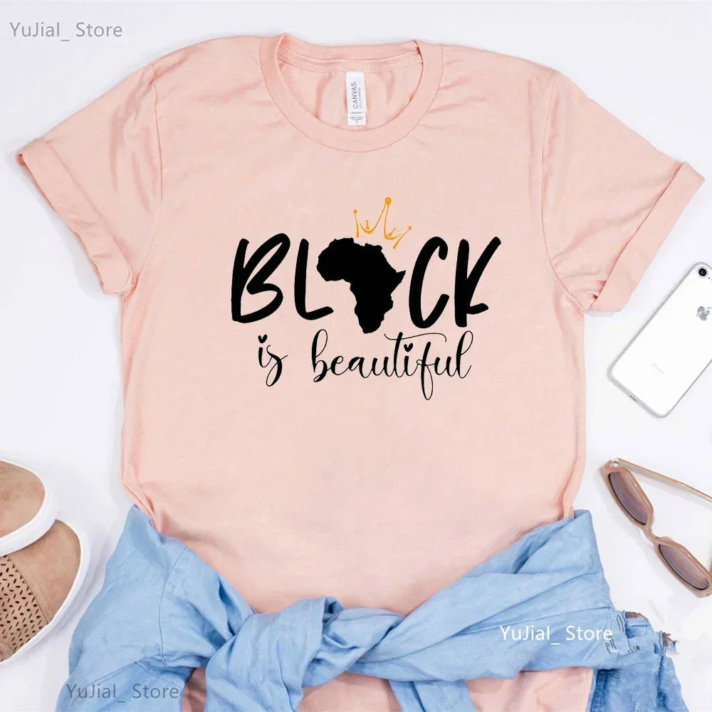 Black Girl Is Beautiful Magic T Shirt - Empire P.E
