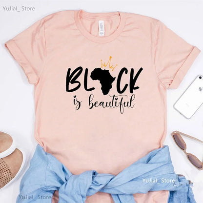 Black Girl Is Beautiful Magic T Shirt - Empire P.E