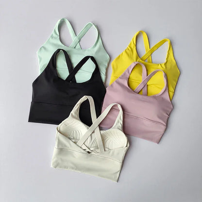 All-in-one Sports Bra Collection Breast High-intensity Professional Shock-proof Huddle Running Bra Yoga Fitness Bra Summer Cloth - Empire P.E