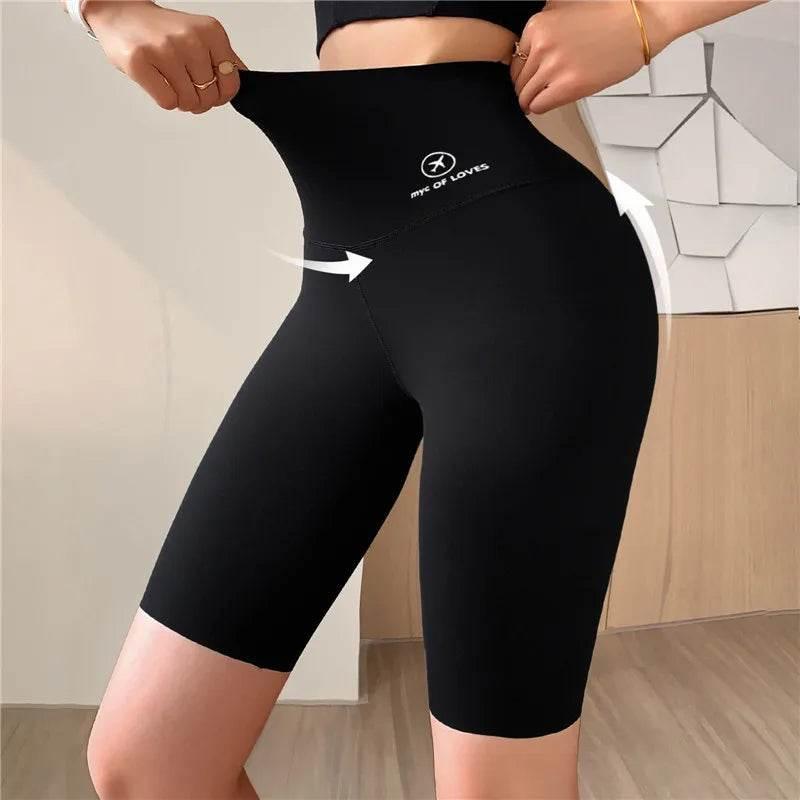 Sports Short Leggings Gym Fitness Push Up Shorts Women Yoga Slim Fit Half Pants Elastic High Waist Summer Thin Workout Tights - Empire P.E