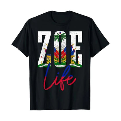 Haiti Flag T-shirt Men Women Football Sports Casual Funny Solid Round Neck T Shirts Oversized Polyester Fashion Haitian Tee Top - Empire P.E