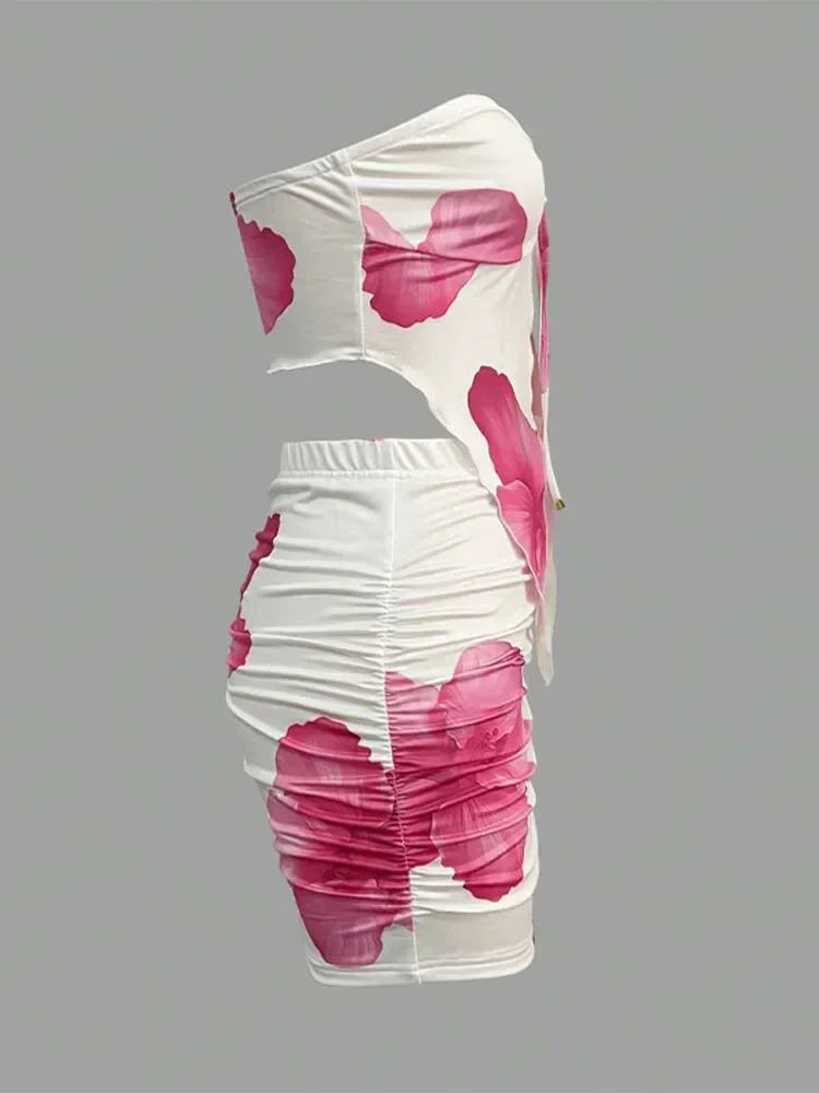 Sexy Slim Fit Short Skirt 2-piece Set