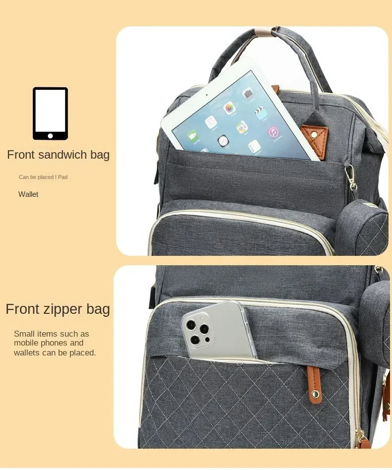 USB Diaper Bag Backpack - Empire P.E