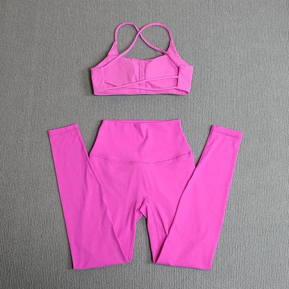 Yoga Clothes Set 2 Pcs Gym Tights Sports Set - Empire P.E