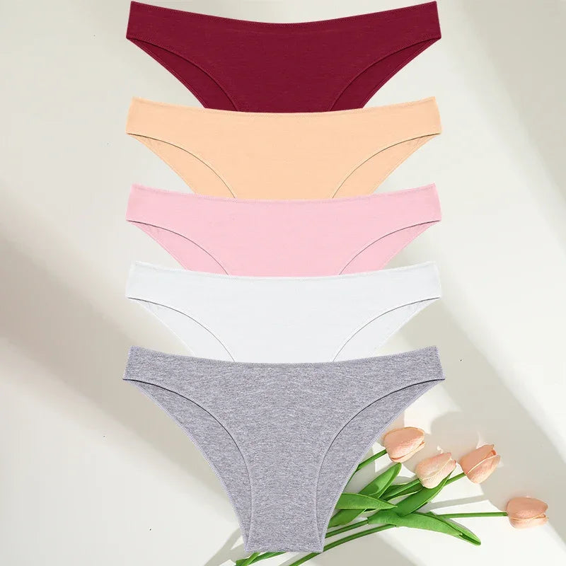 5PCS/Set M-XXL Panties Women Cotton Lingerie - Empire P.E