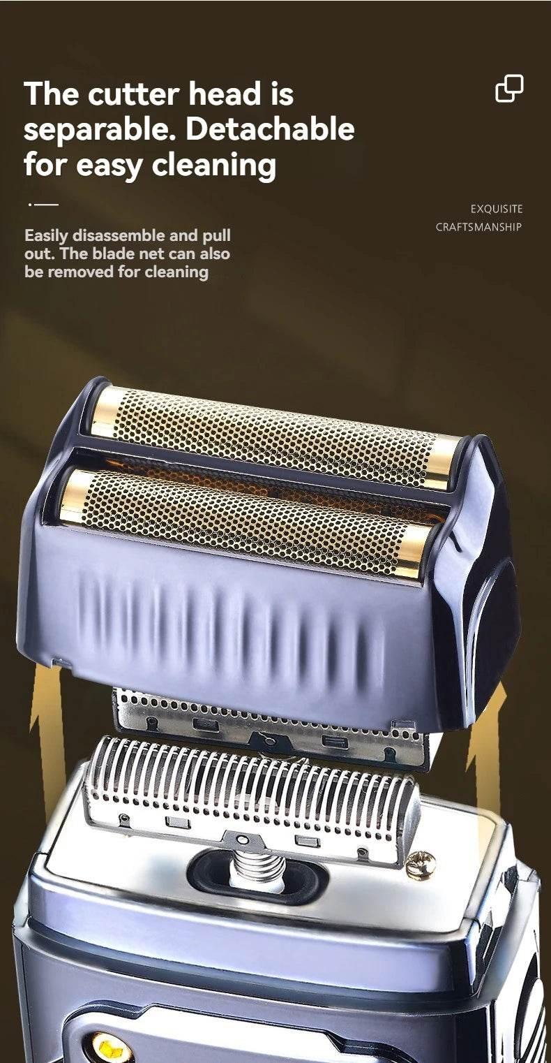 Men's shaver, practical oil head whitening device, hair cutting and shaving head divine tool, electric shaver special - Empire P.E