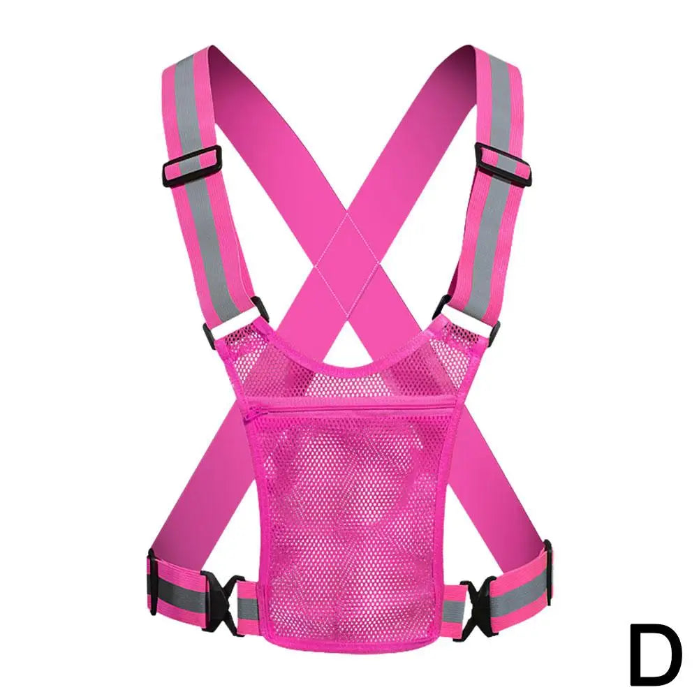 Cycling Reflective Vest High Visibility Safe Jacket For Night