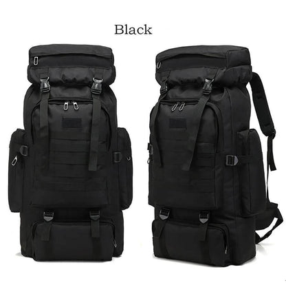 80L Waterproof Molle Camo Tactical Backpack Military Army Hiking Camping Backpack Travel Rucksack Outdoor Sports Climbing Bag - Empire P.E