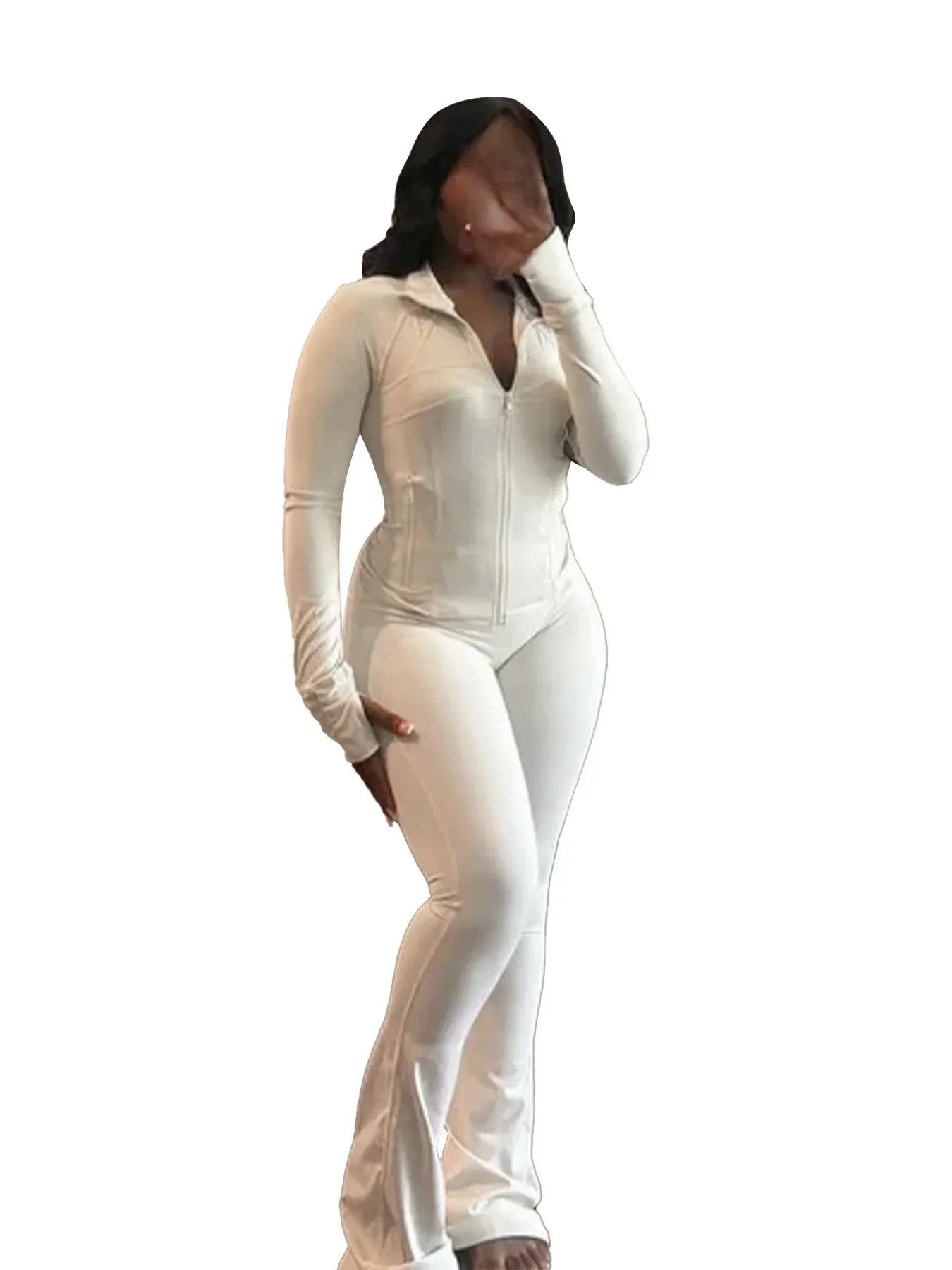 Casual Women's Long Sleeve Tight Fitting Sports Clothing 2-Piece Set - Empire P.E