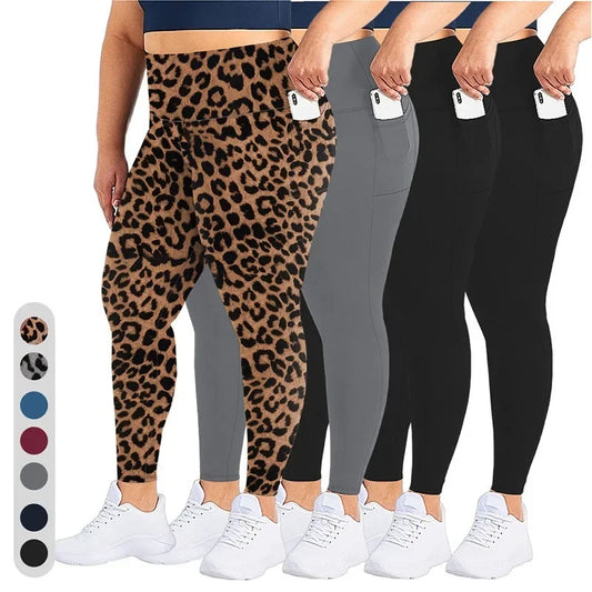 Women's High-Waisted Yoga Pants Plus Size - Empire P.E