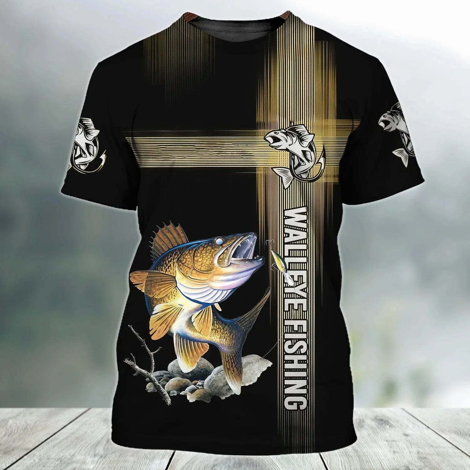 Fish Graphic Oversize Short Sleeve T-shirts - Empire P.E