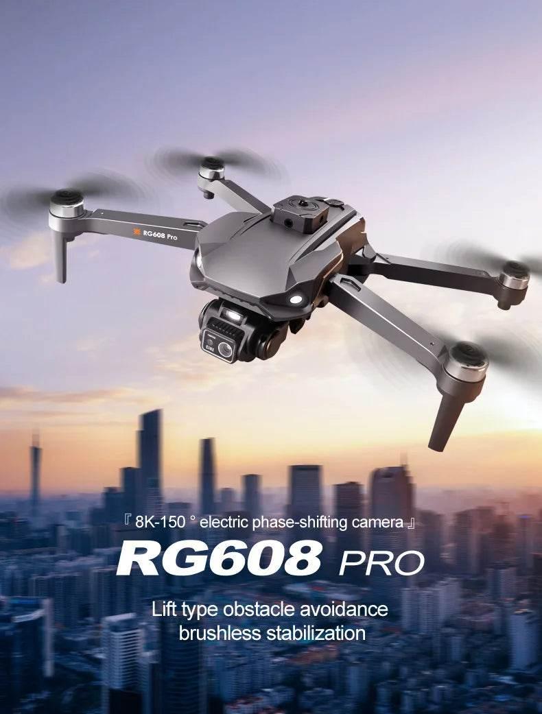 New RG608PRO Drone GPS 8K HD Camera Optical Flow Positioning Obstacle Avoidance Brushless Motor Foldable Quadcopter Drone Toys - Empire P.E