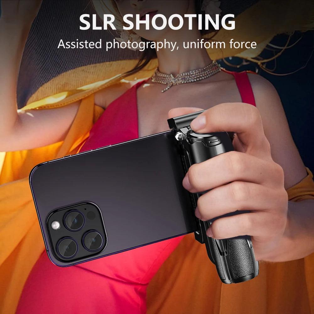2025 New Handheld Selfie Stick Tripod Stand Foldable Phone Holder With Bluetooth Remote Portable Keychain for iPhone Smartphone - Empire P.E