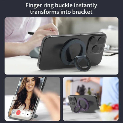 For MagSafe Double Sided Magnetic Phone Ring Holder Portable Folding Cellphones Stand Phone Accessories Support Bracket Grip Tok - Empire P.E