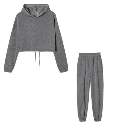 Long-sleeved Sports Casual Suit Waist Two-piece Set - Empire P.E