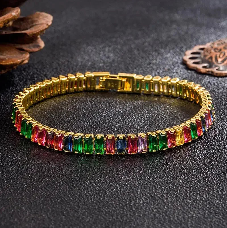 3mm 4mm D Color Moissanite Tennis Bracelet Full Diamond GRA 925 Sterling Silver - Empire P.E