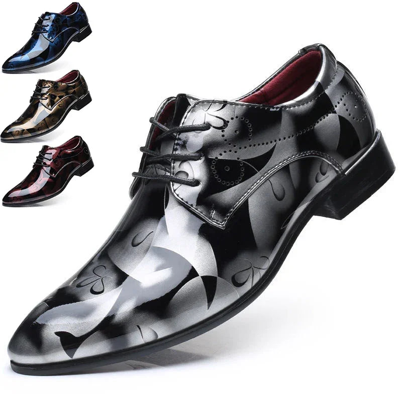 Designer Brand Patent Leather Shoes for Men - Empire P.E