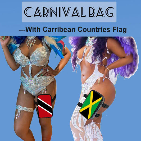 2025 Carnival Leg Bag With Countries Flags for Women Adjustable - Empire P.E