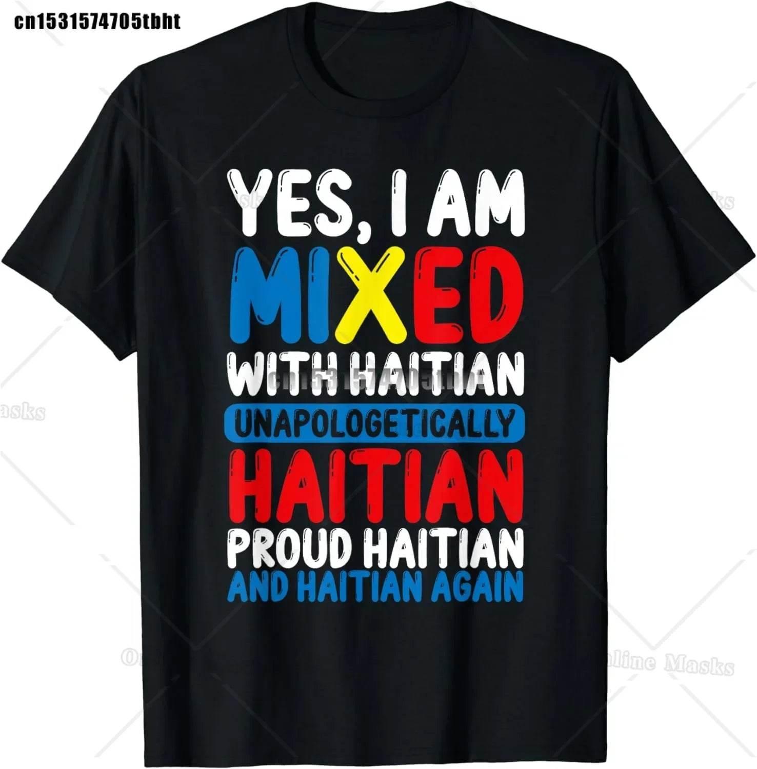 Haitian Coat of Arms Haiti Emblem Symbol Vintage T Shirts Cotton Streetwear Short Sleeve Birthday Gifts Summer Mens Clothing - Empire P.E