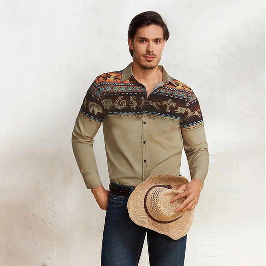 Men's Western Denim style shirt - Empire P.E