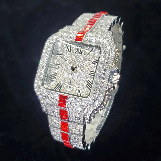 Men's Luxury Diamond Fashion Designer Style Quartz Watches