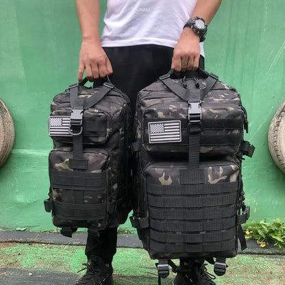 25L/50L 1000D Nylon Waterproof Trekking Fishing Hunting Backpack