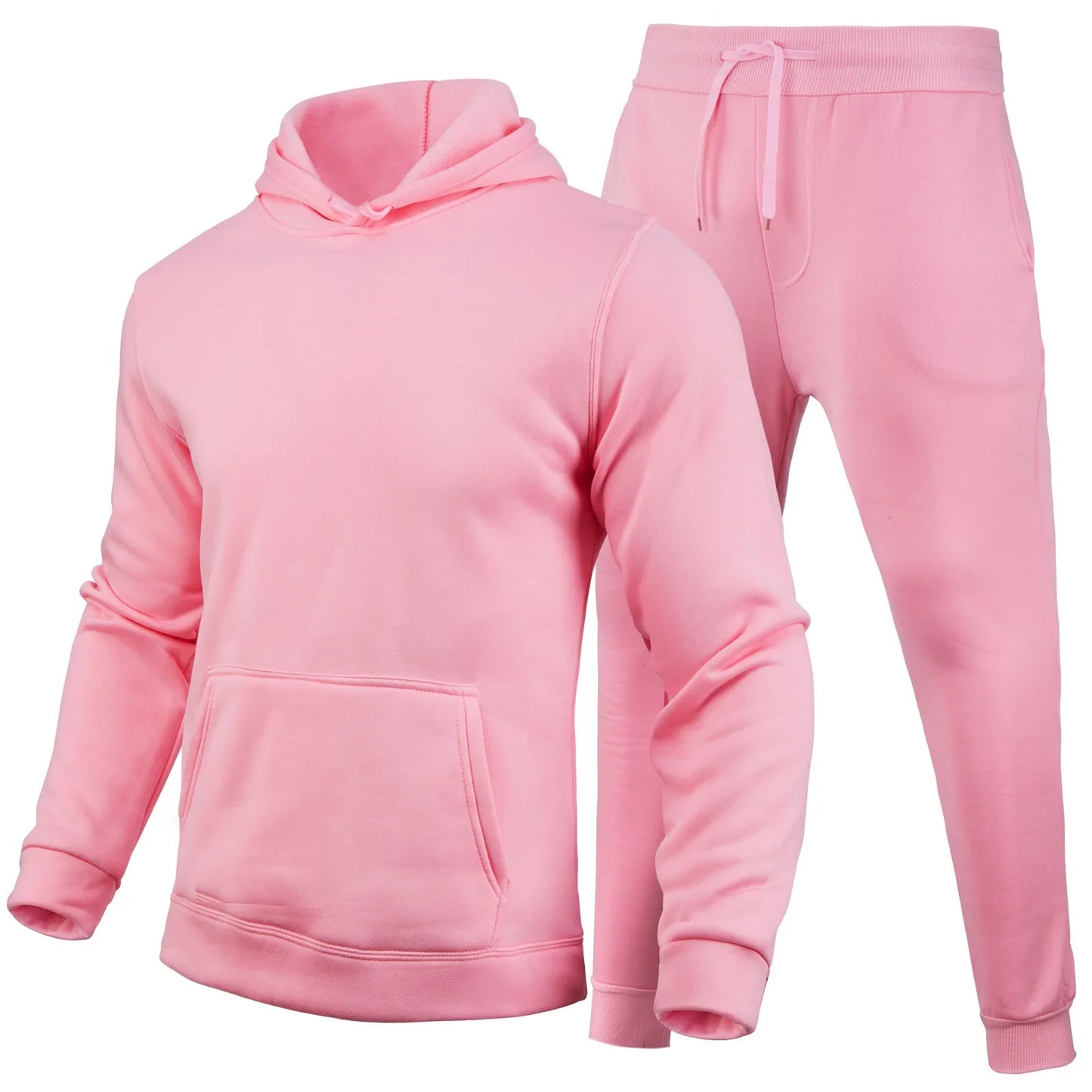Men's  Hooded Pullover + Sweatpants Sports Suit