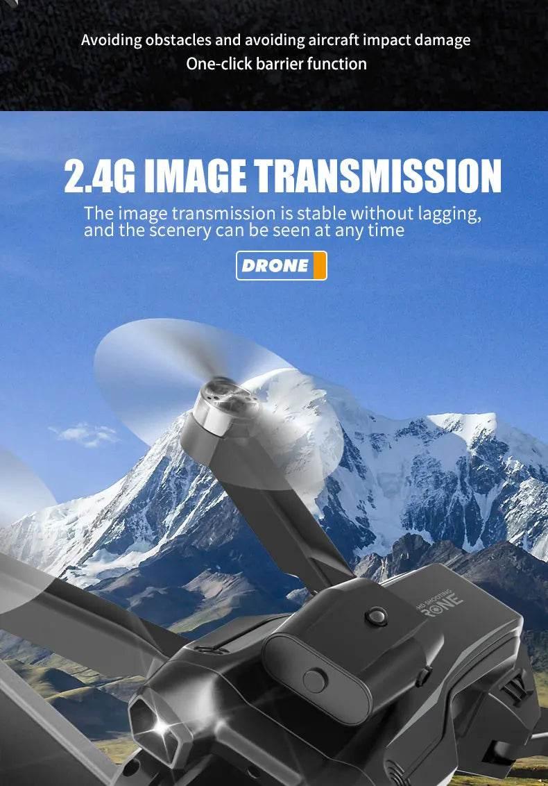 Drone aerial view brushless motor with obstacle avoidance optical flow foldable quadrotor foldable remote control airplane toy - Empire P.E