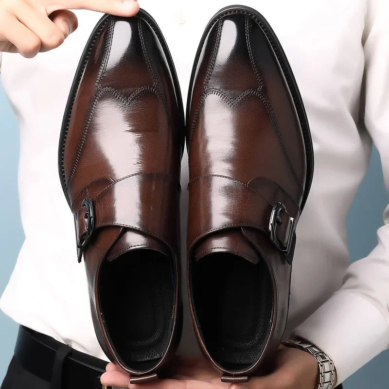 Men Business Dress Shoes Hasp Formal Leather Shoes for Men - Empire P.E