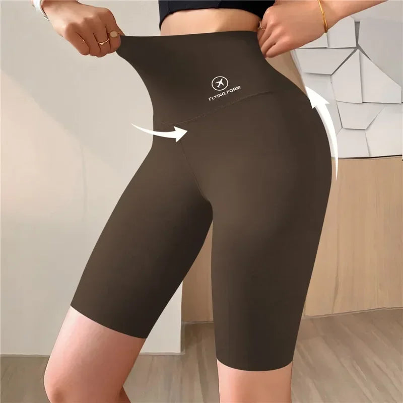 Seamless Women Sports Shorts High Waist Fitness Jogging Body Shaping Boxers Push Up Scrunch Butt Biker Slim Underwear - Empire P.E