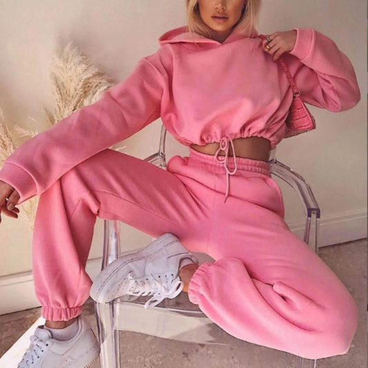Long-sleeved Sports Casual Suit Waist Two-piece Set - Empire P.E