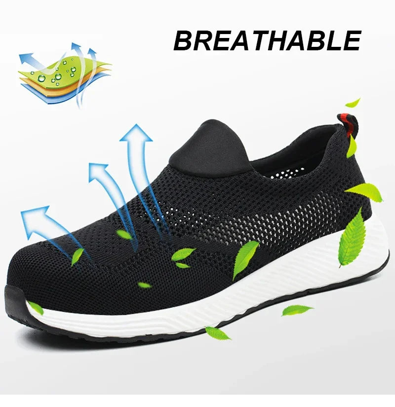 Steel Toe Work Shoes Men Lightweight Breathable - Empire P.E