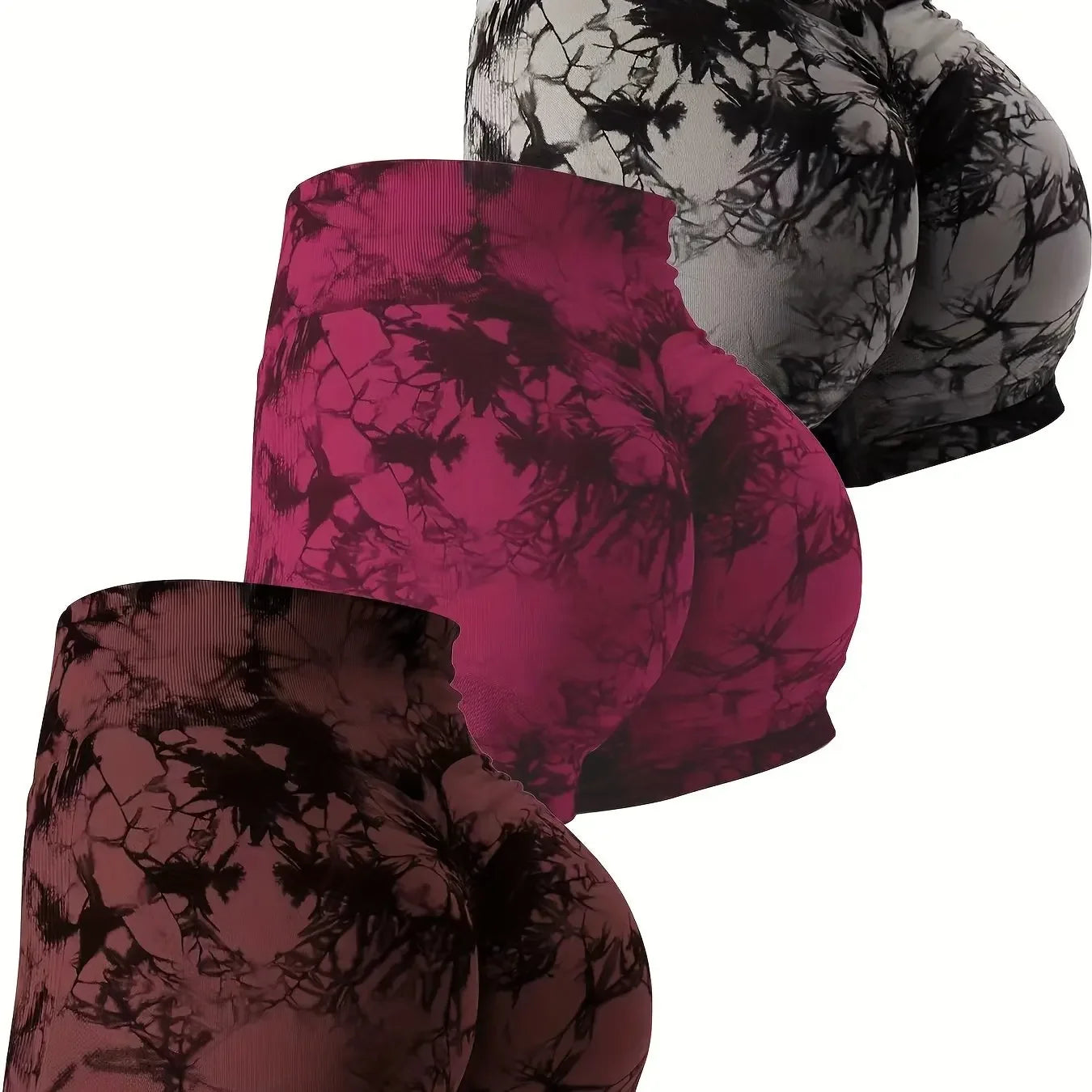 3-Pack Womens  Yoga Shorts