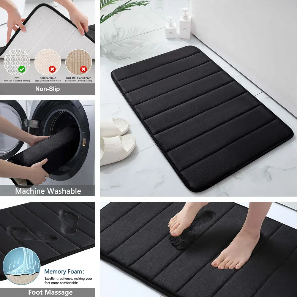 Super Absorbent Bath Mat Memory Foam - Empire P.E