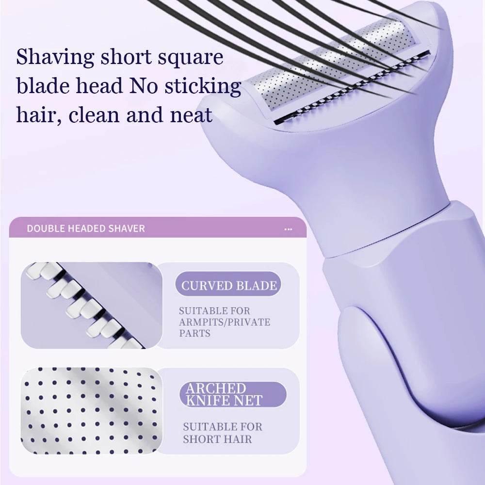 Electric Razors for Women 5 In 1 Bikini Trimmer Face Shavers Hair Removal for Underarms Legs Ladies Body Trimmer Home Appliances - Empire P.E