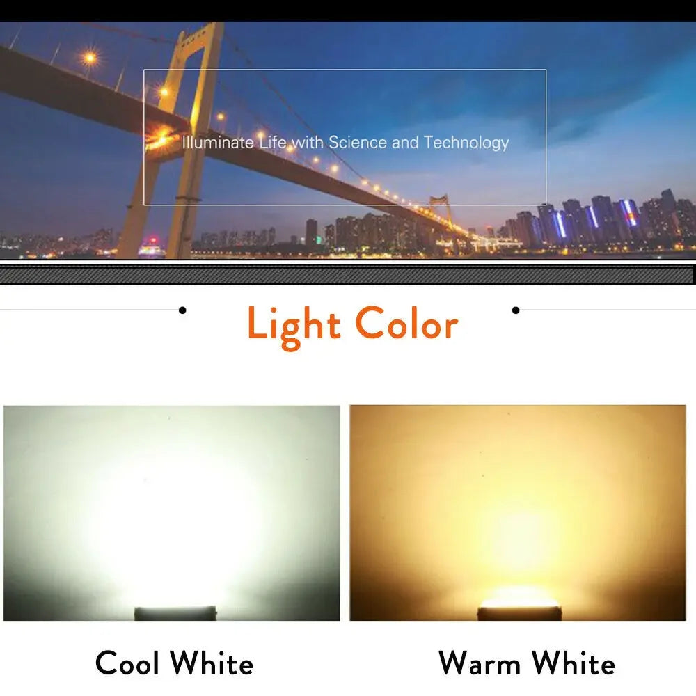 LED Floodlight Bulb 50W AC 110V 220V 230V 240V White Lamp - Empire P.E