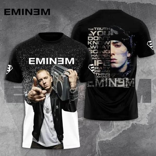2025 New Men's T-shirt Popular Rapper Eminem 3D Printed t shirts Men/Women Hip Hop Street Tee Loose Casual Top Trend Man Clothes - Empire P.E