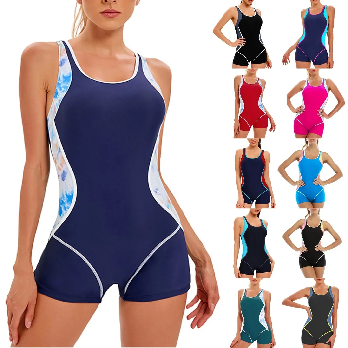 Women's Sport Swimsuit Sleeveless Conservative One-piece