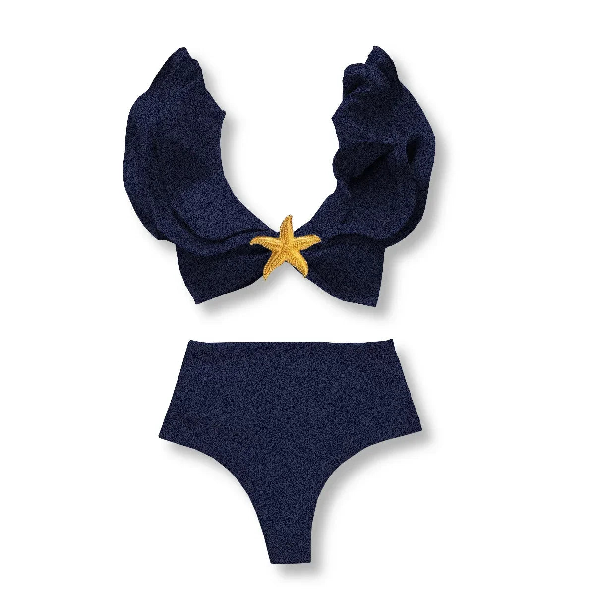 Two-Pieces Women Floral 2025 Push-Up Padded Bra Ruffles Bandage Bikini Set