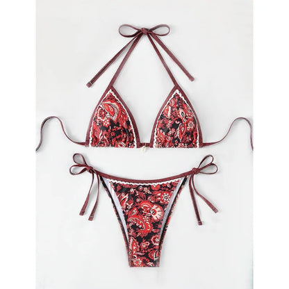 2026 New Halter String Triangle Two Piece Bikini