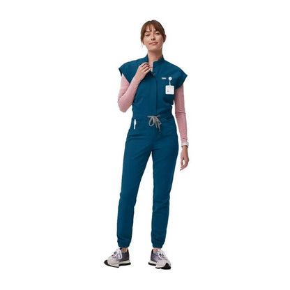 New Jumpsuits Medical Scrubs Uniform Short Sleeve