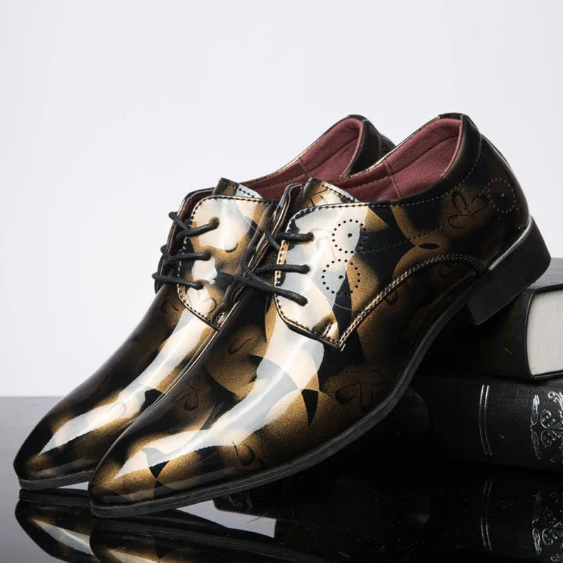 Designer Brand Patent Leather Shoes for Men - Empire P.E