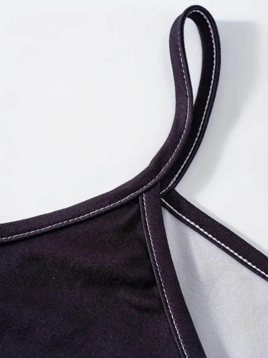 Sleeveless Vest Dress 2024 Summer V-Neck Ladies Loose Halter Dress - Empire P.E