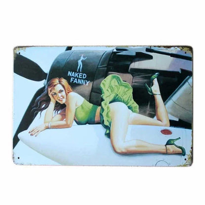 Europe Beauties Poster Metal Iron Sign Art