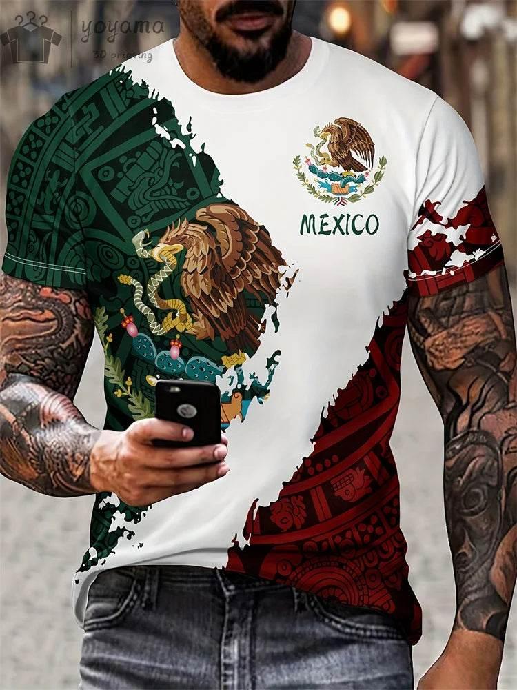 T shirts Tops Short Sleeve Tee Man T-shirt Personalized T-shirt Mexican Style Graphic T shirts Clothes Men Vintage Clothes Top - Empire P.E