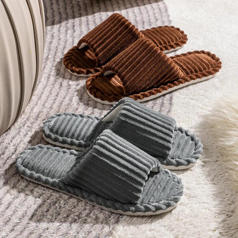 Men's open Toed Slippers Autumn and Winter Indoor Anti slip - Empire P.E